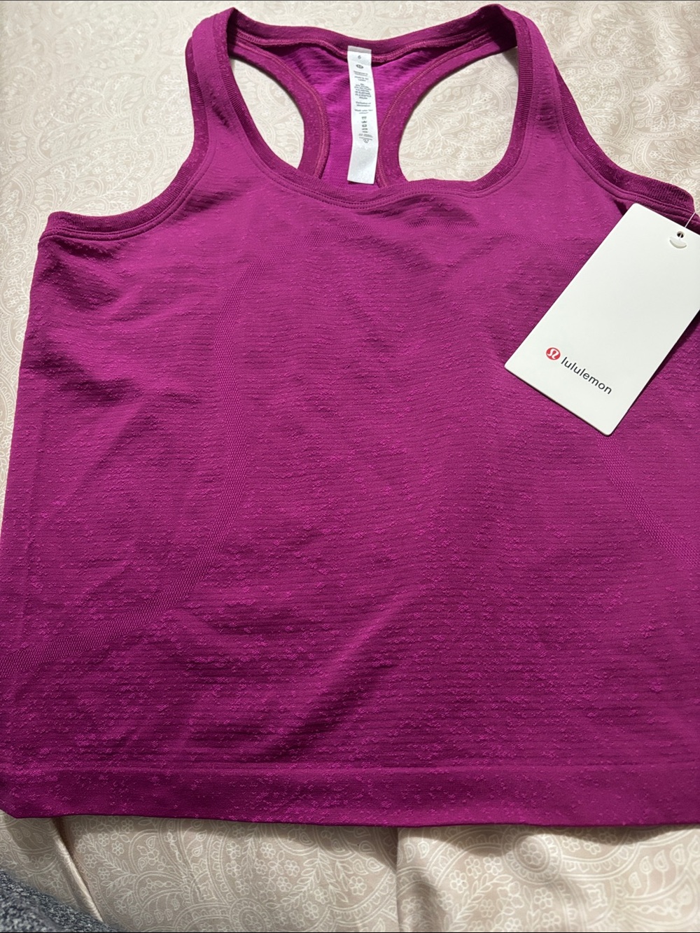NWT Lululemon athletica Magenta Racerback Tank Top